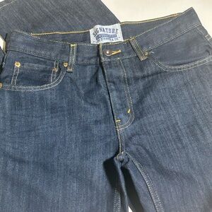 Levi Strauss & Co. Stylish Slim Straight Fit Blue Denim Jeans (Size 18 Regular)